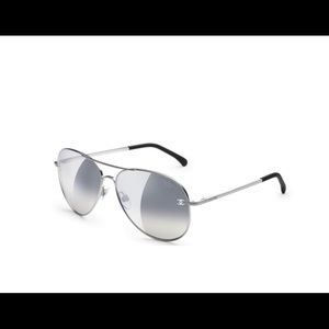 CHANEL Pilot 4189tq Silver/Gray Sunglasses